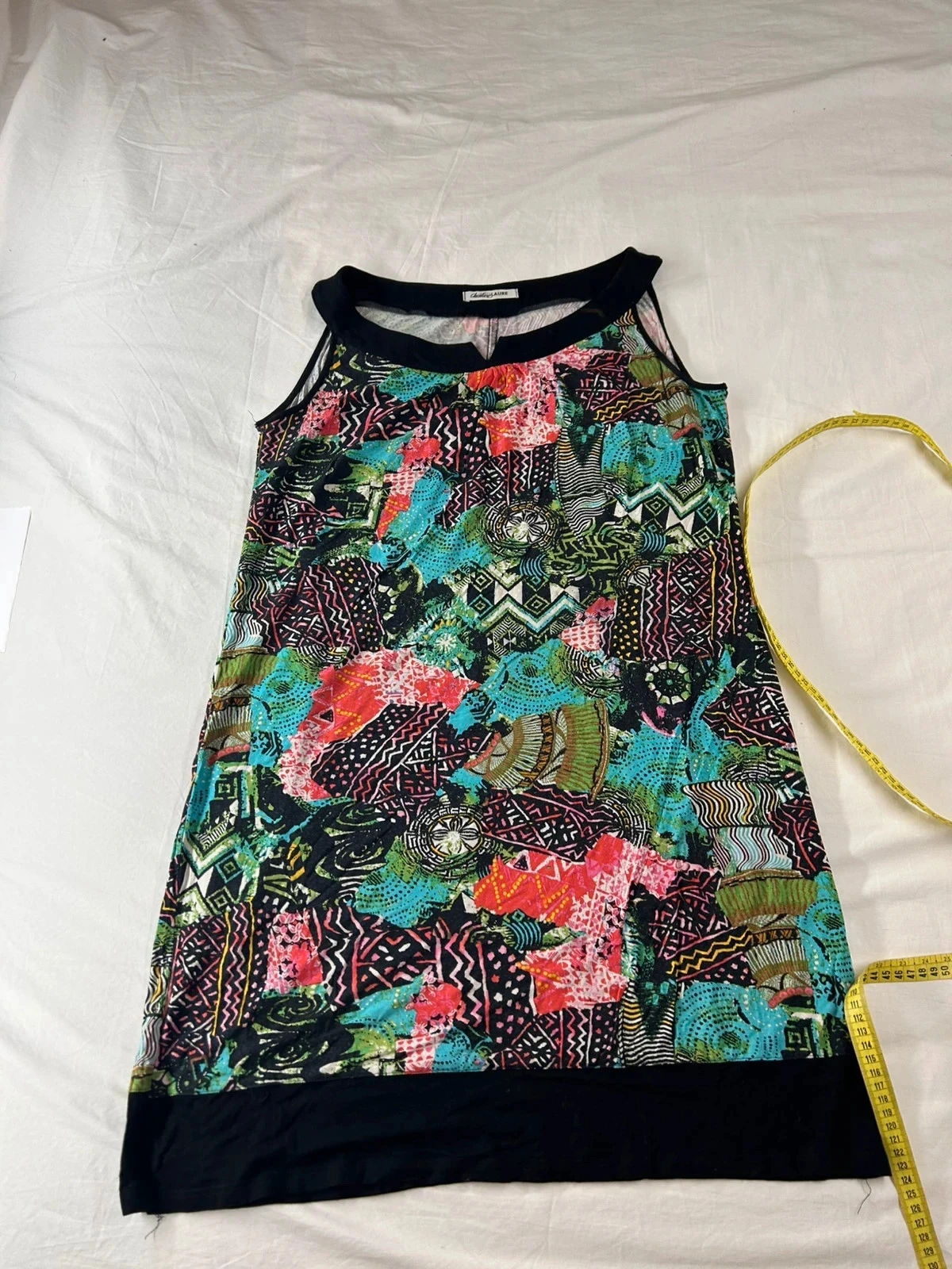 Débardeur à motifs vintage multicolore christine laure